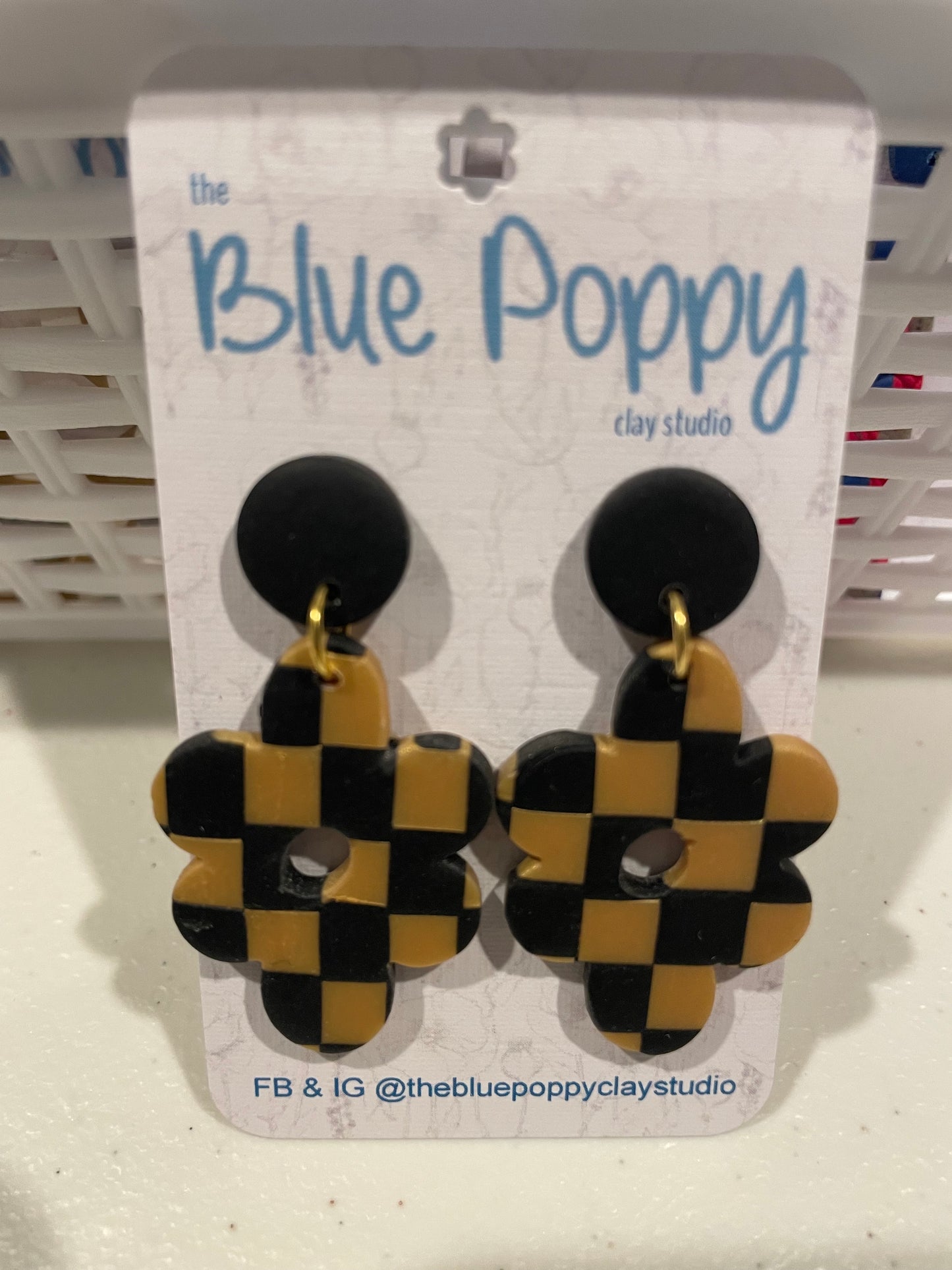 The Sydney Hannah-Checkerboard-Black & Gold