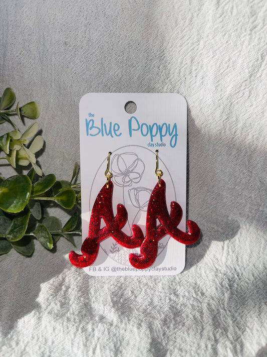 Braves A- glitter (Red)