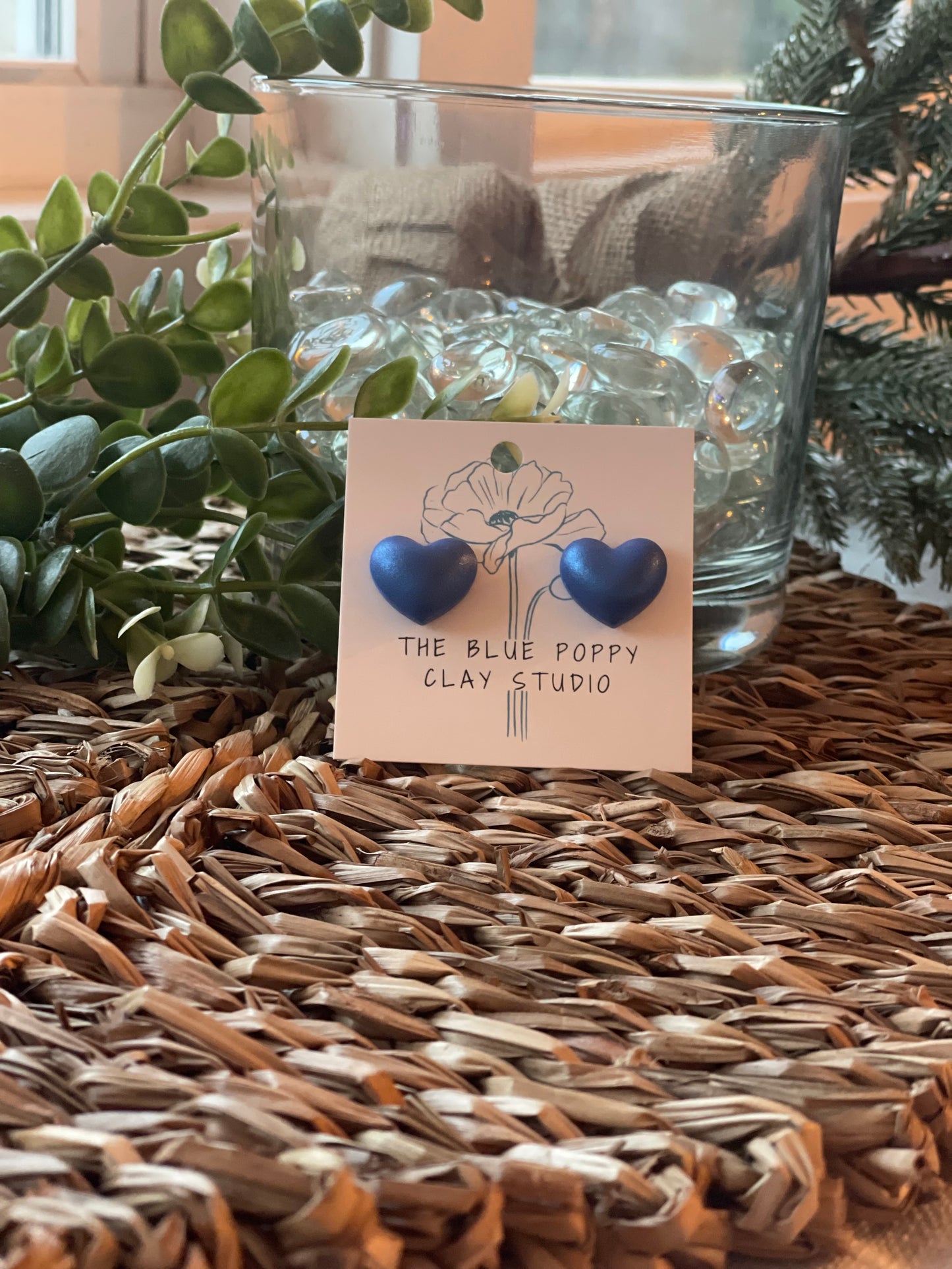 Puffy Heart Studs