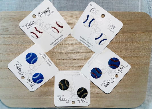 Baseball Studs  (multiple colors)