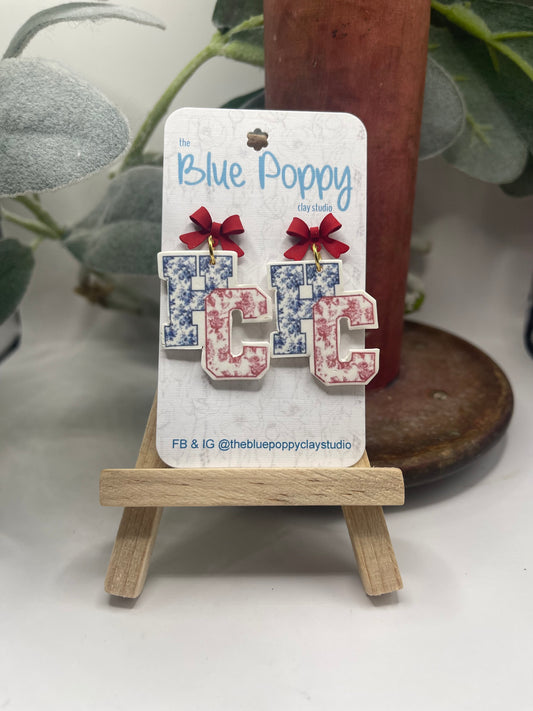 HC - Floral with Red Bow - Med